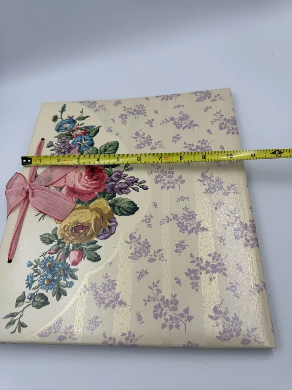 VTG Hallmark Coquette Cottagecore Floral Photo‎ Album Scrapbook Binder 12x10